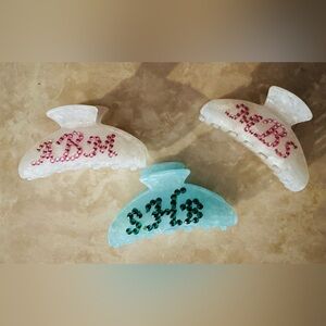 Handcrafted Personalized Large Claw Clips